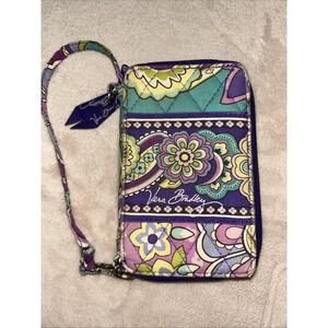 Vera Bradley Wallet Cell Phone Holder Wristlet‎ Paisley